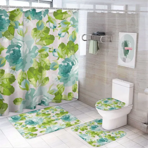 Tropical Garden on a shower curtain