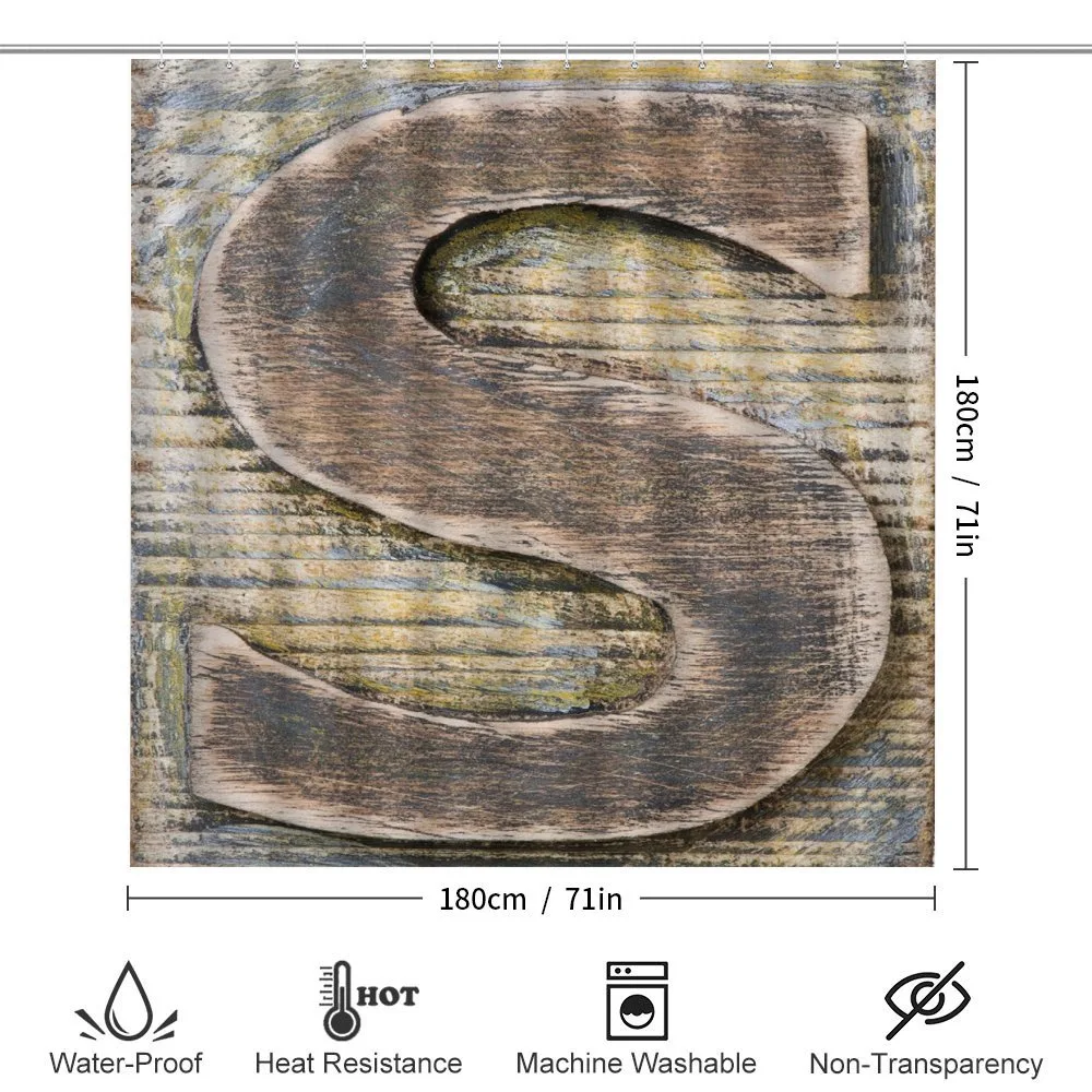 Wooden Block S Font — Detail 2
