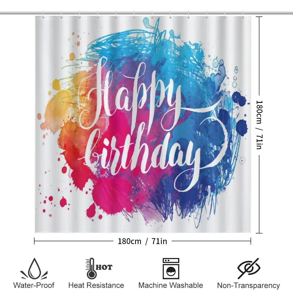 Birthday Message Colorful — Detail 2