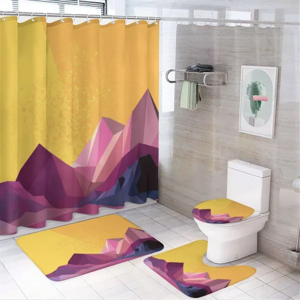 Countryside Modern Art on a shower curtain