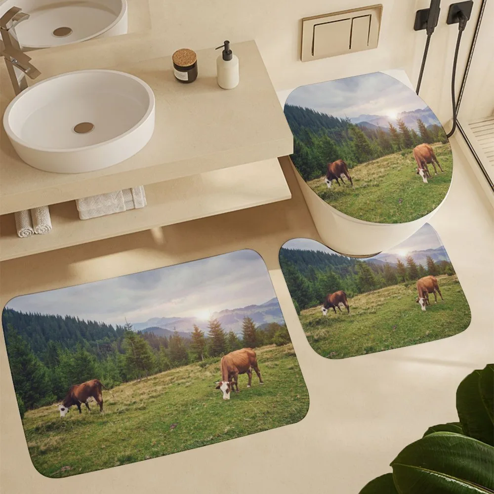 Cows Grazing in Meadow — Detail 5
