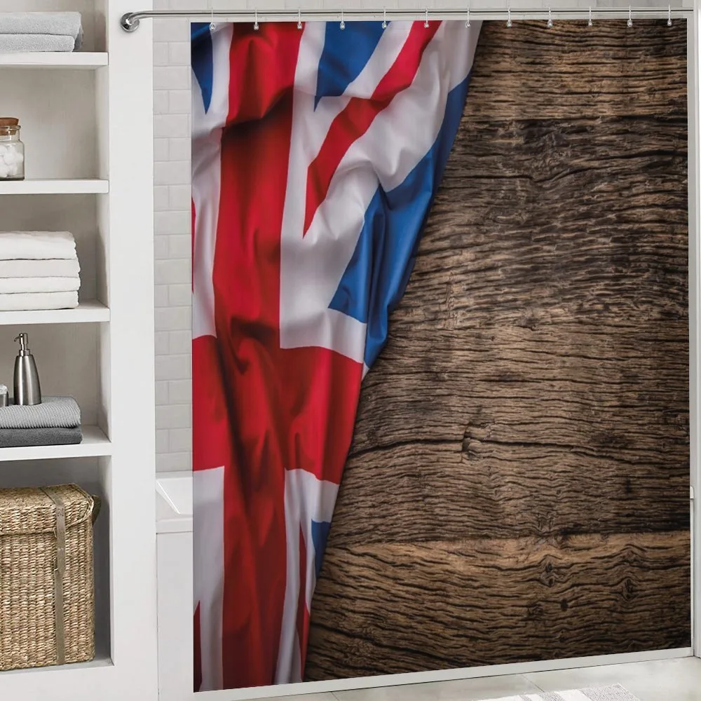 Flag on Oak Board — Detail 4