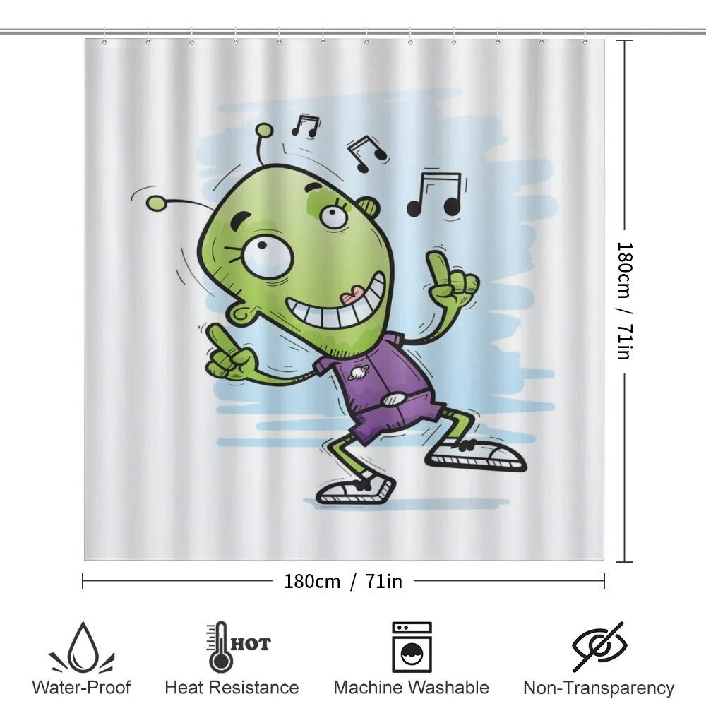 Funny Alien Dancing to Music — Detail 2