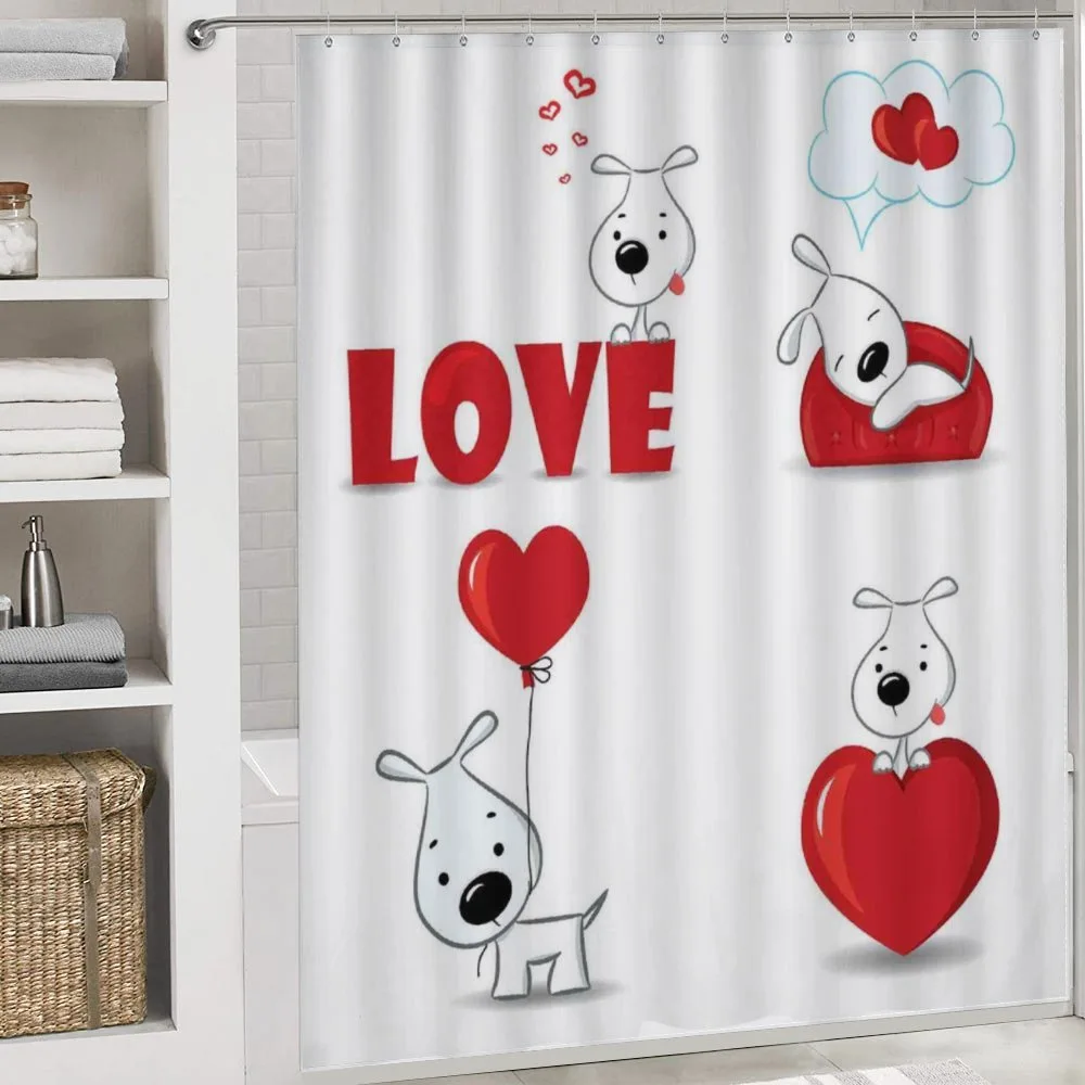 Funny Dog with Hearts — Detail 4