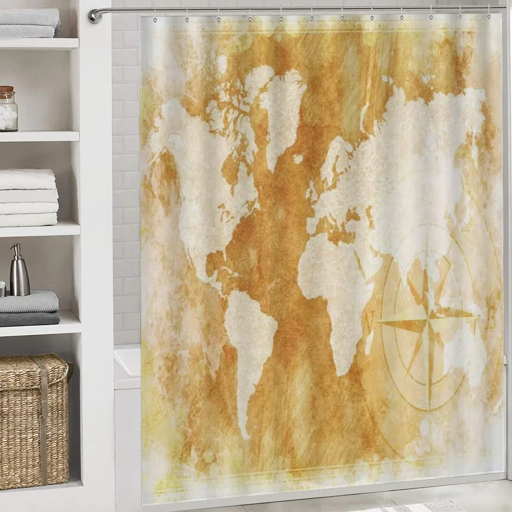 Old Fashioned World Map — Detail 4