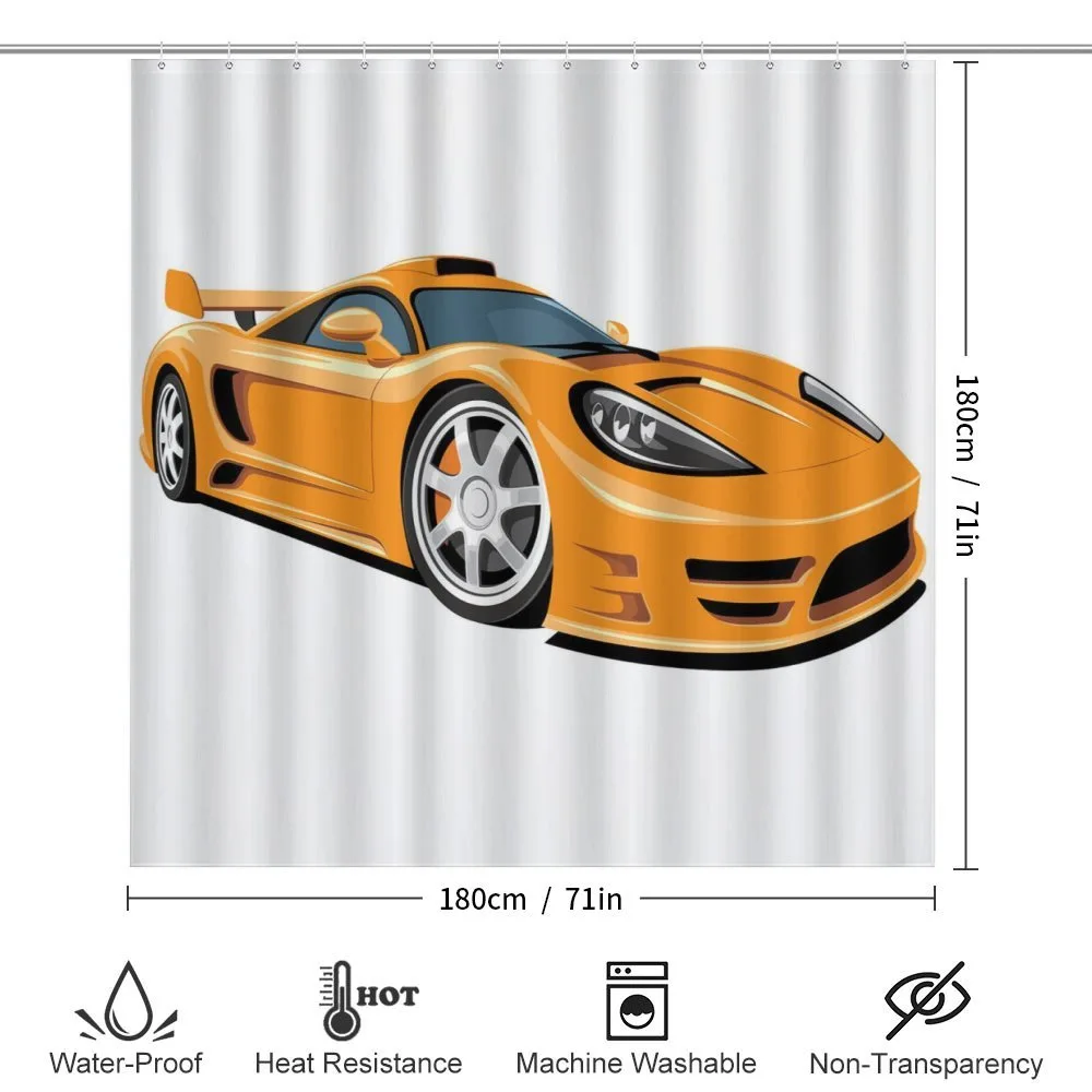 Orange Fast Sports Car — Detail 2