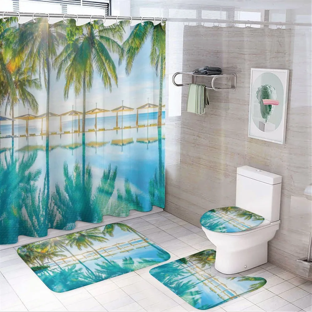Palm Tree Hotel Pool — Your design
