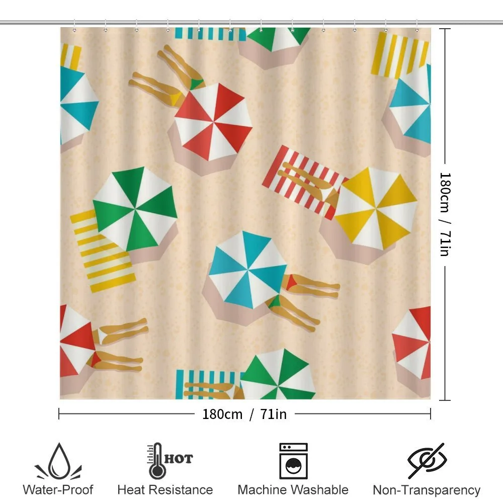 Parasols Towels Legs — Detail 2