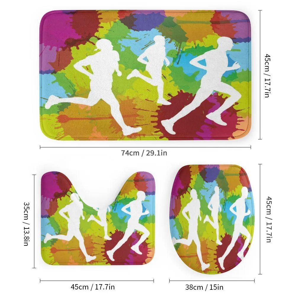 Runners in Watercolors — Detail 1