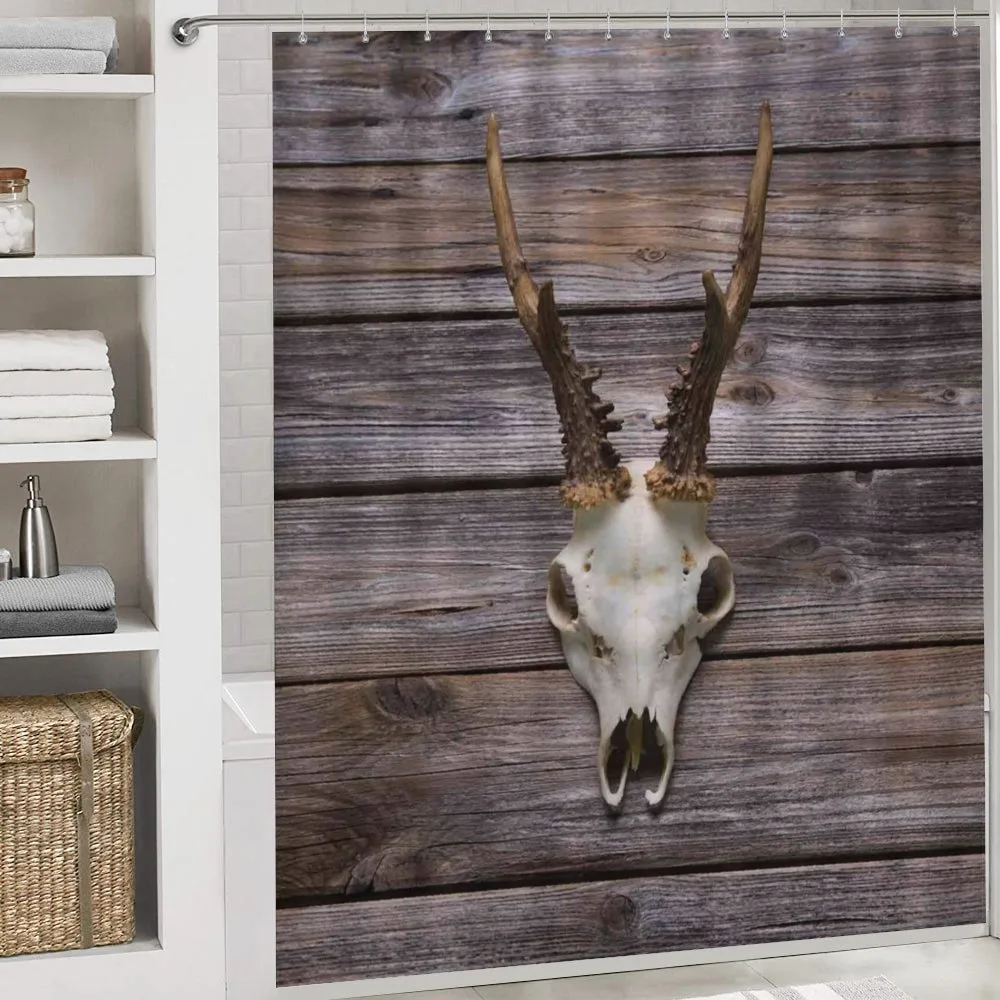 Rustic Antlers on Wood — Detail 4