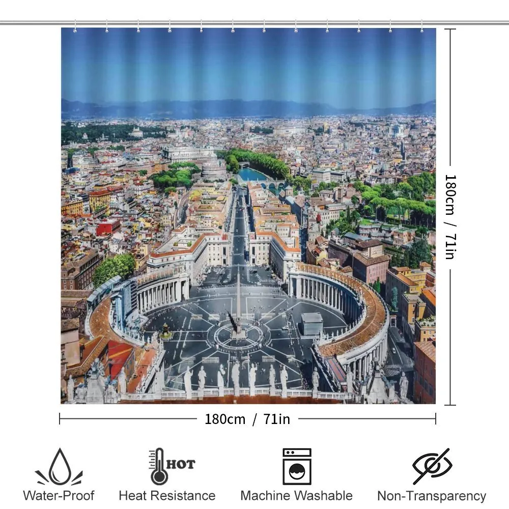 Square in Rome Cityscape — Detail 2