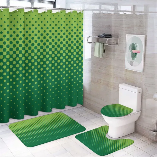 Vertical Halftone on a shower curtain