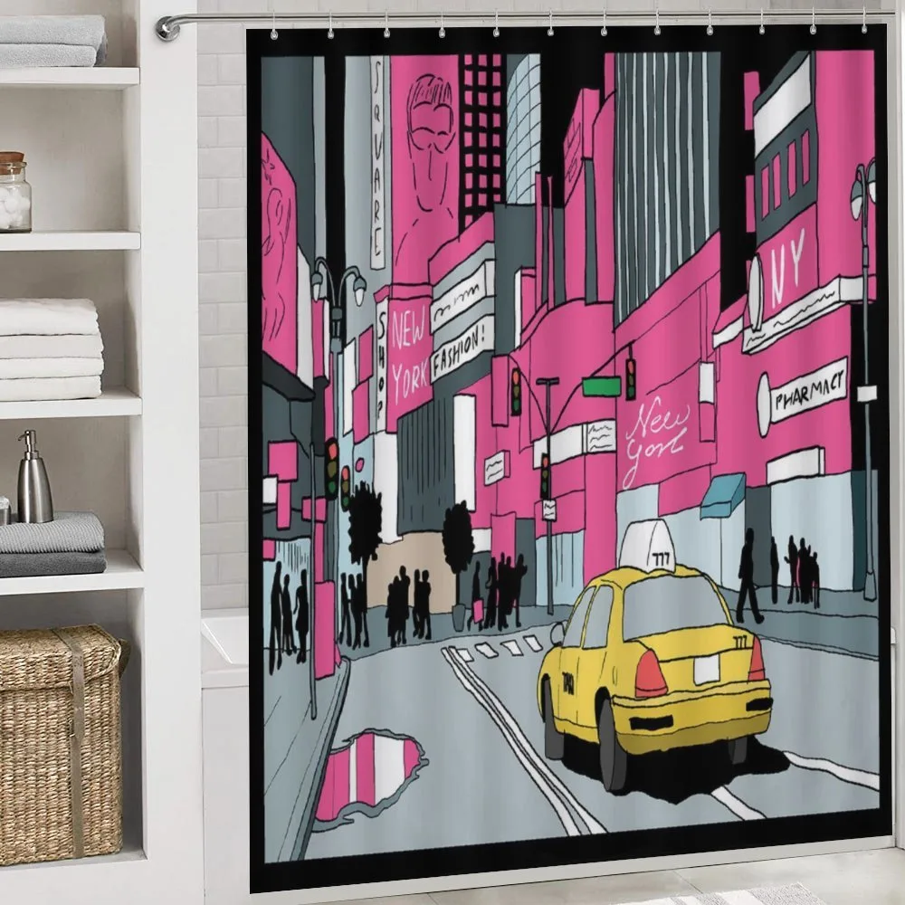 View of Manhattan and Taxi — Detail 4
