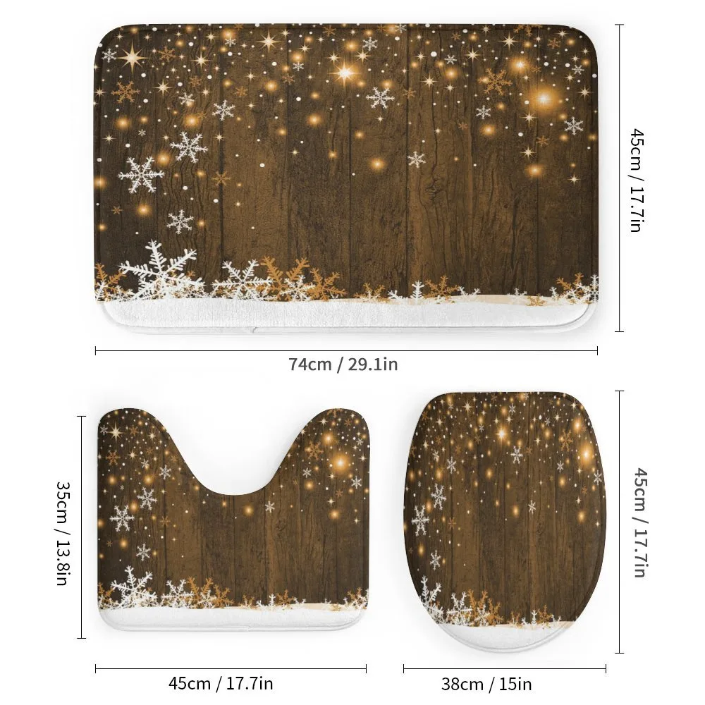 Wood and Snowflakes — Detail 1