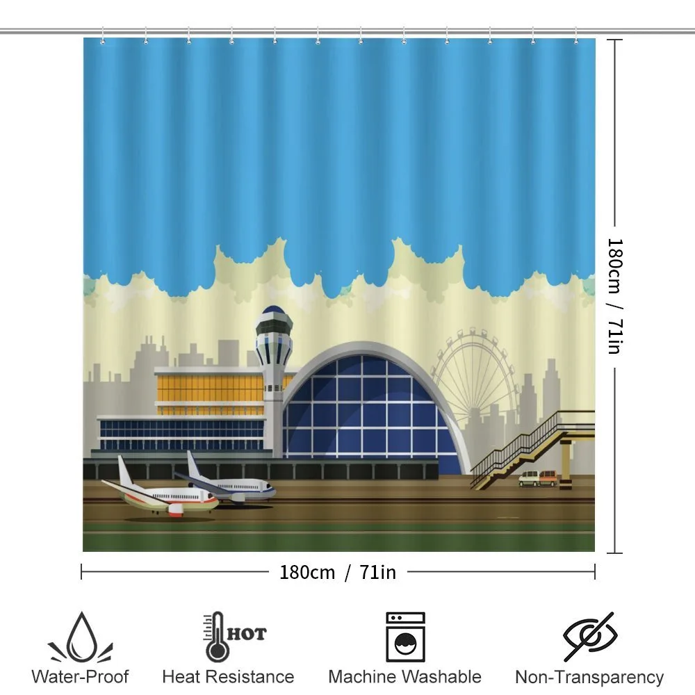 Airfield Building and City — Detail 2