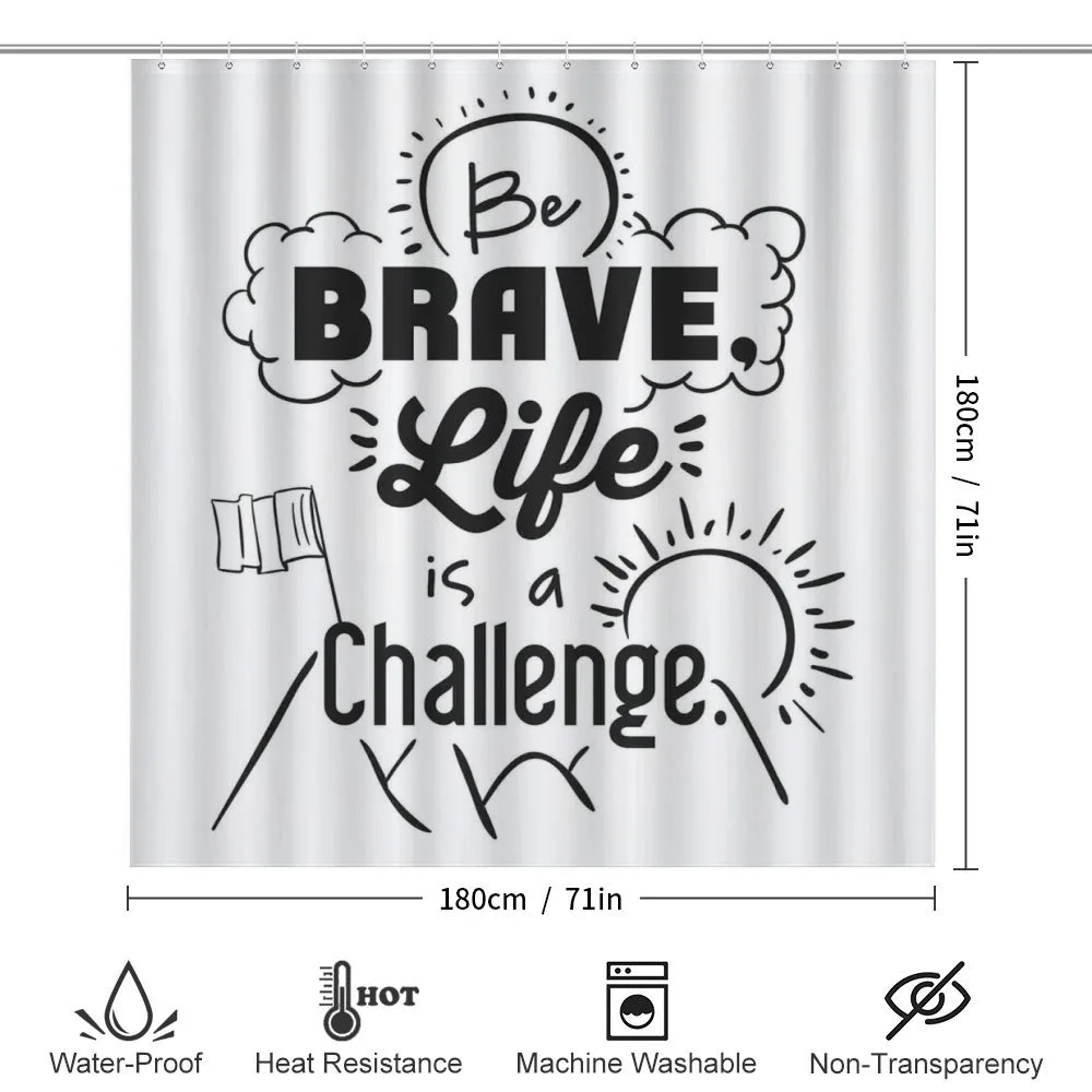Be Brave Themed Slogan — Detail 2