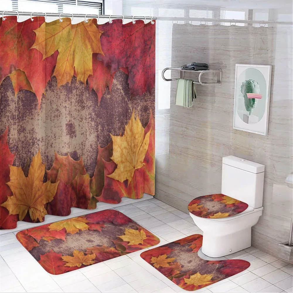 Bunch of Autumn Leaves Wood — Your design