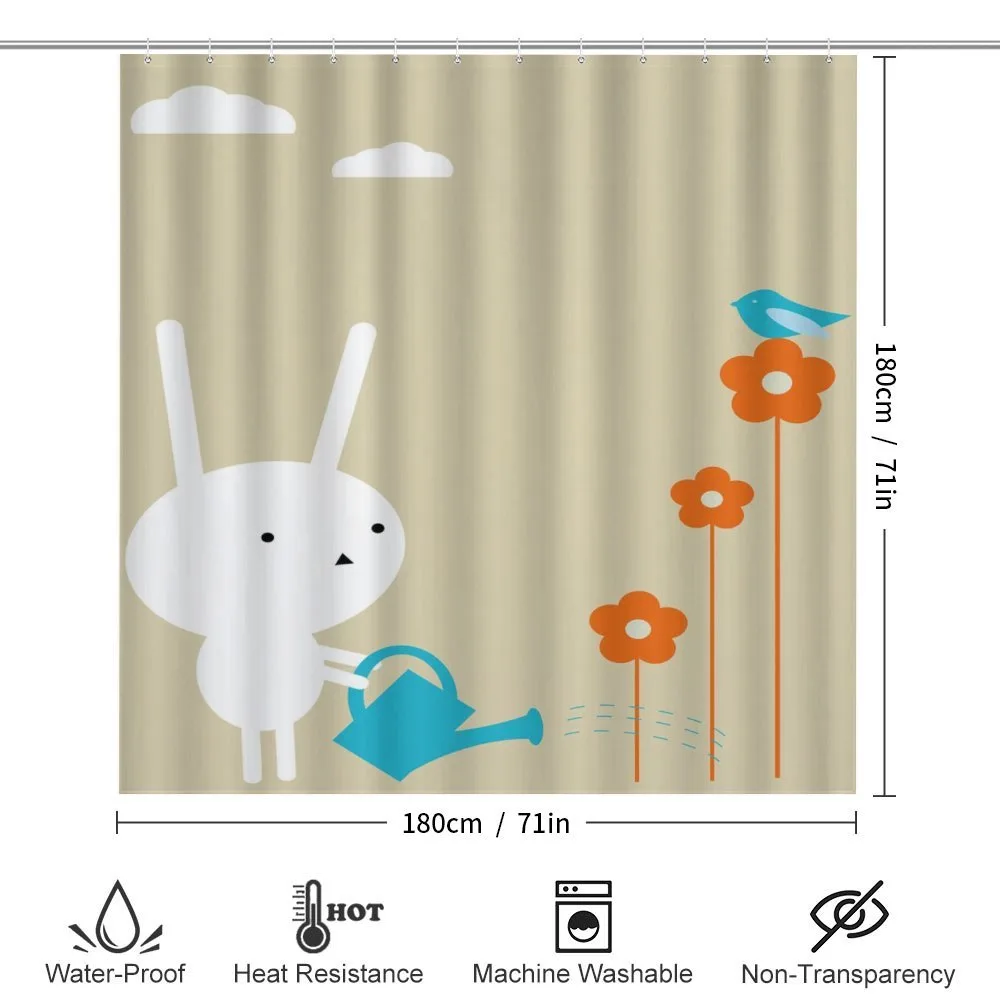 Bunny with Flowers — Detail 2