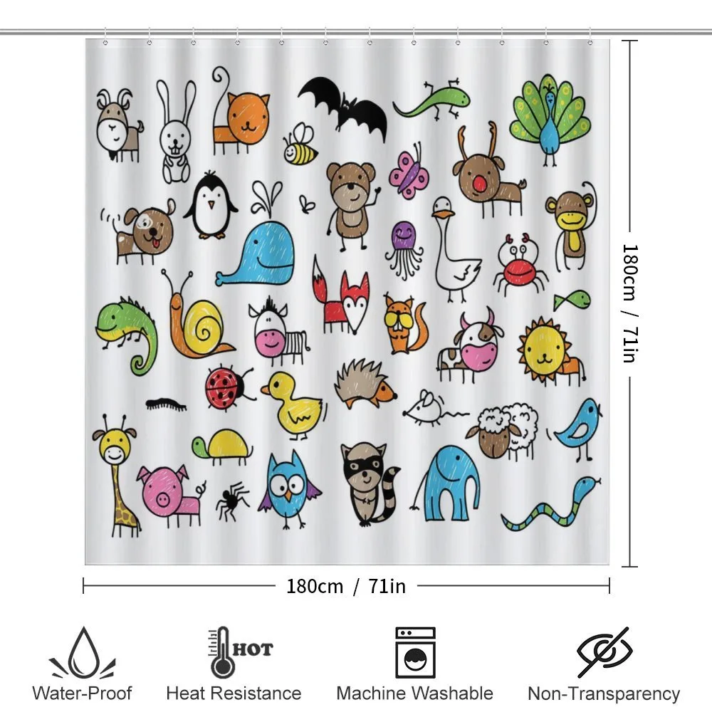 Cartoon Nursery Animals — Detail 2