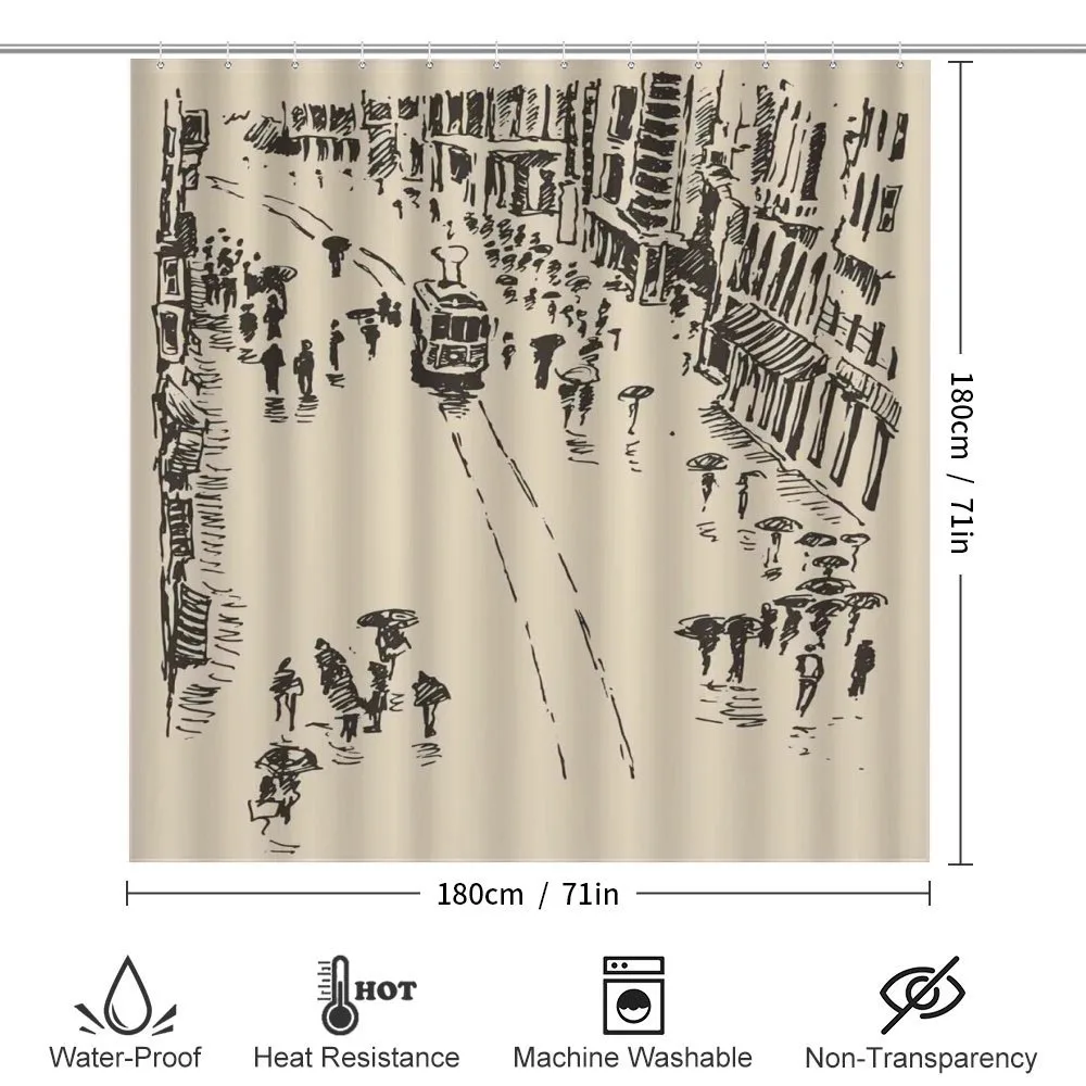Cityscape Sketch Art — Detail 2