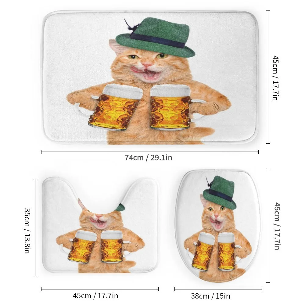 Cool Cat Hat Beer Mug Funny — Detail 1
