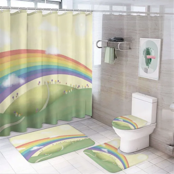 Fairytale Countryside on a shower curtain
