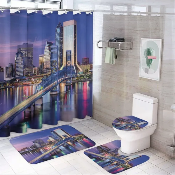 Florida Bridge on a shower curtain