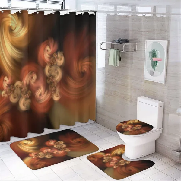 Fractal Spiral on a shower curtain