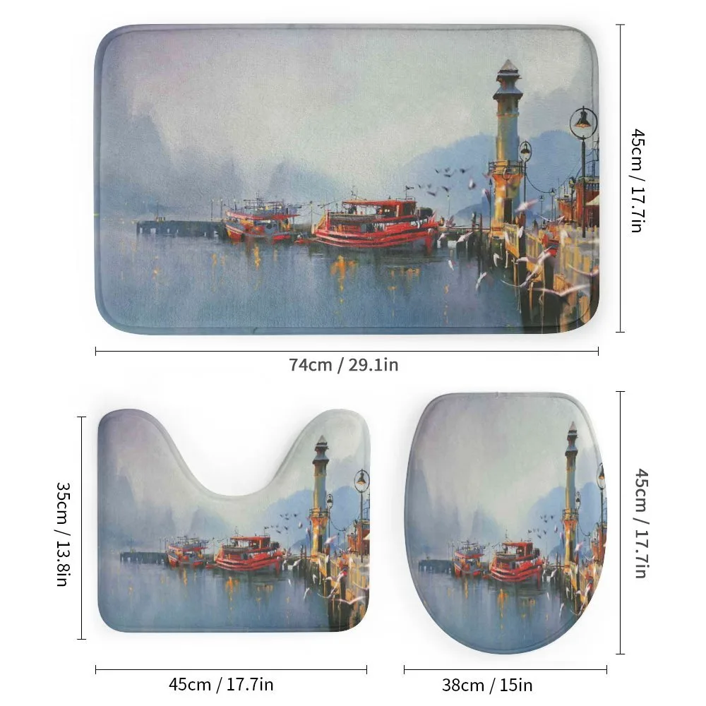 Harbor Boats and Birds — Detail 1
