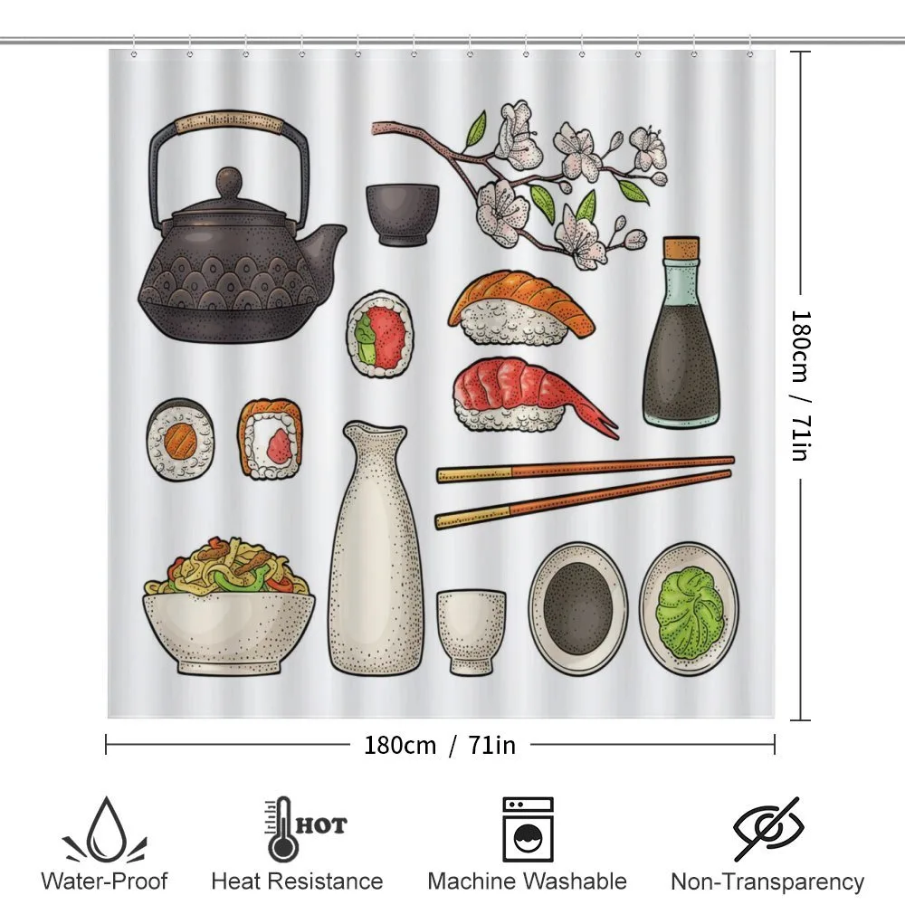 Japan Teapot Sakura Sushi — Detail 2