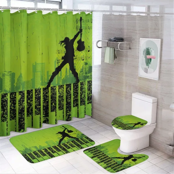 Music in the City on a shower curtain