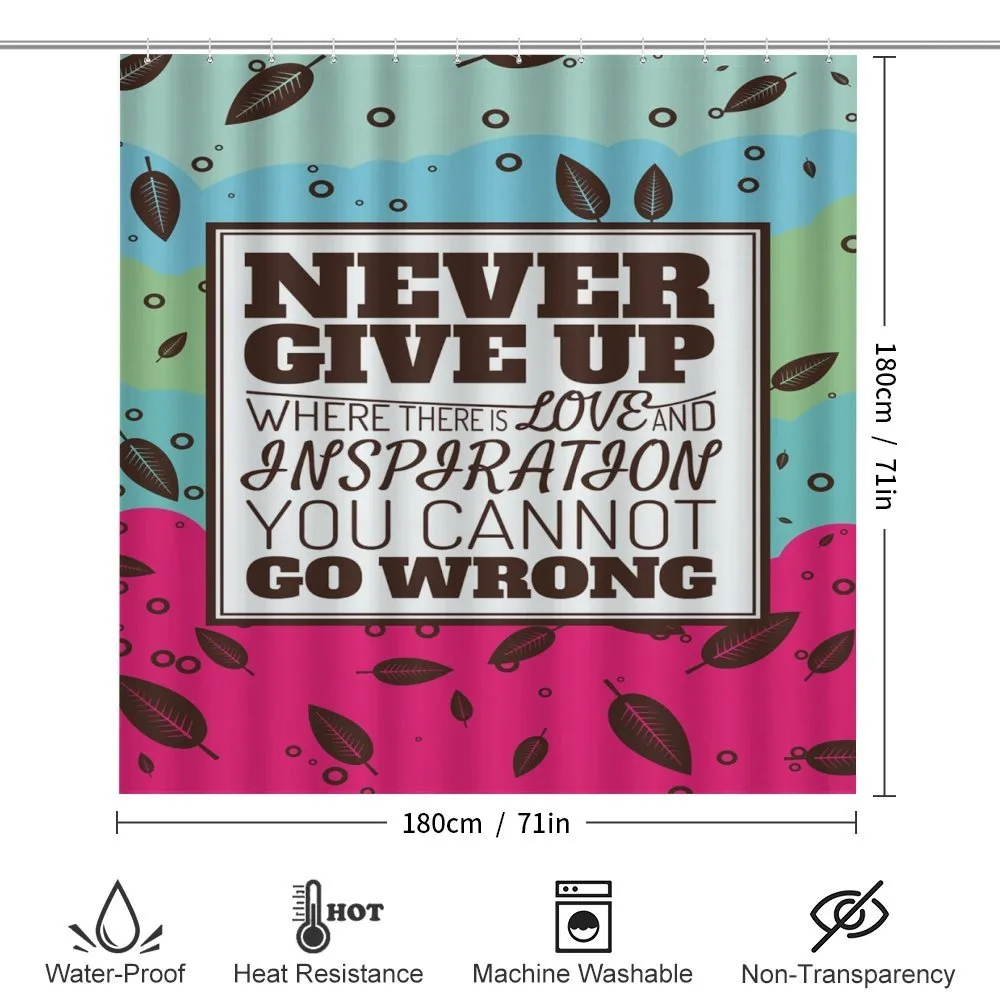 Never Give up Frame Retro — Detail 2