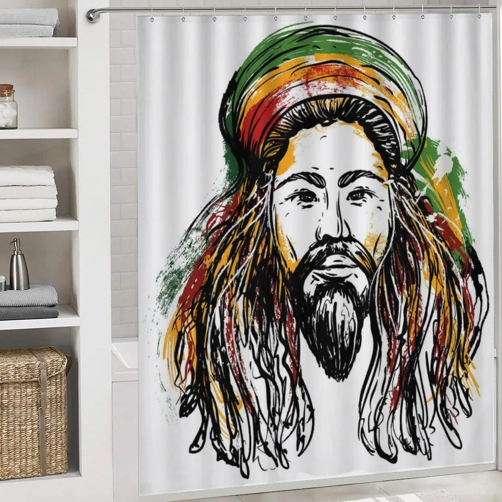 Rasta Man Sketch Portrait — Detail 4