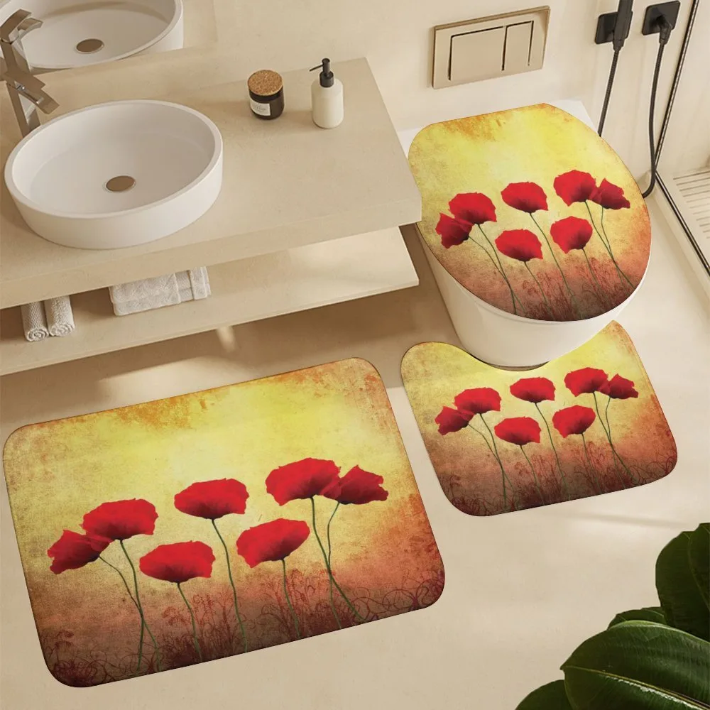 Retro Poppy Flowers — Detail 5