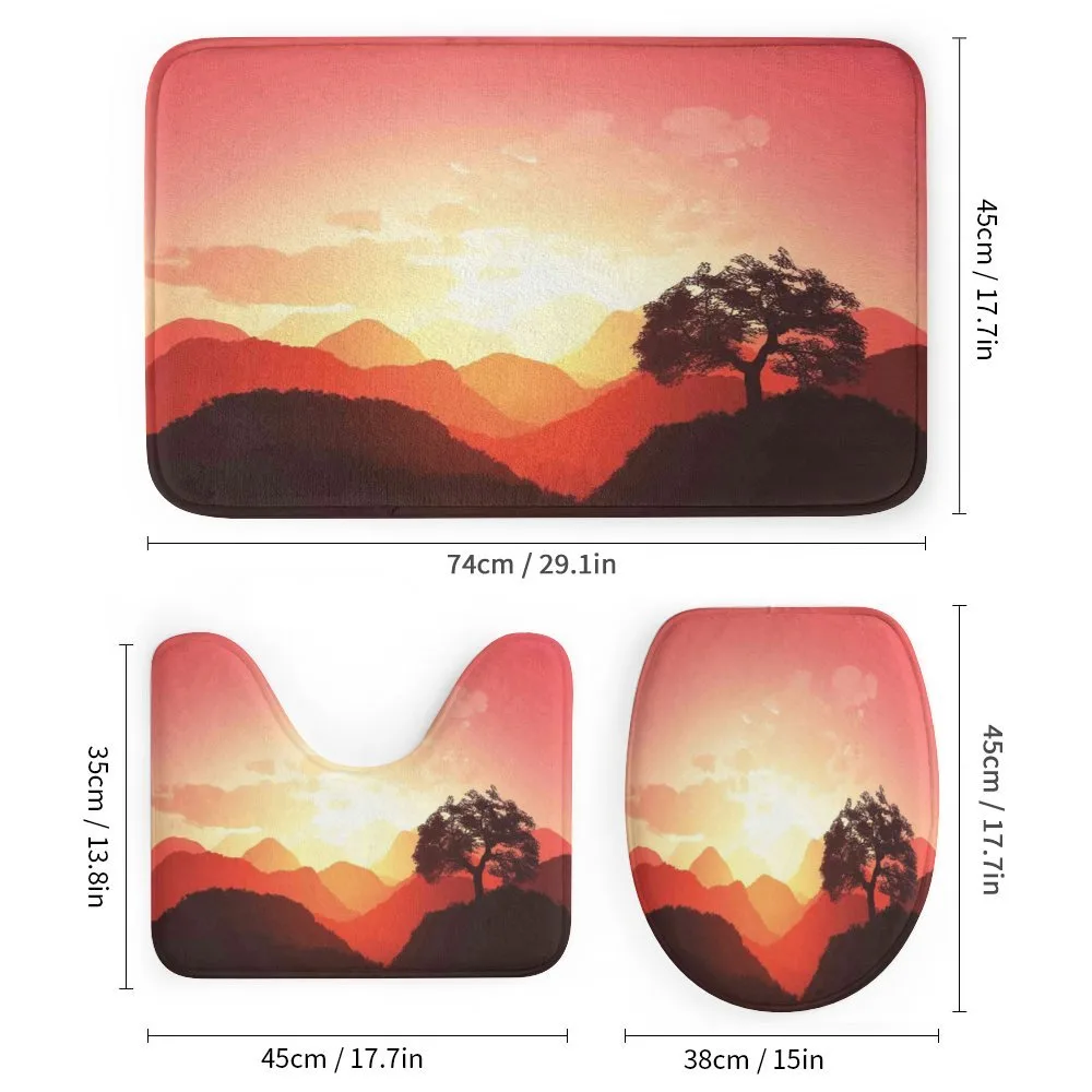 Sunset Tree Mountains — Detail 1