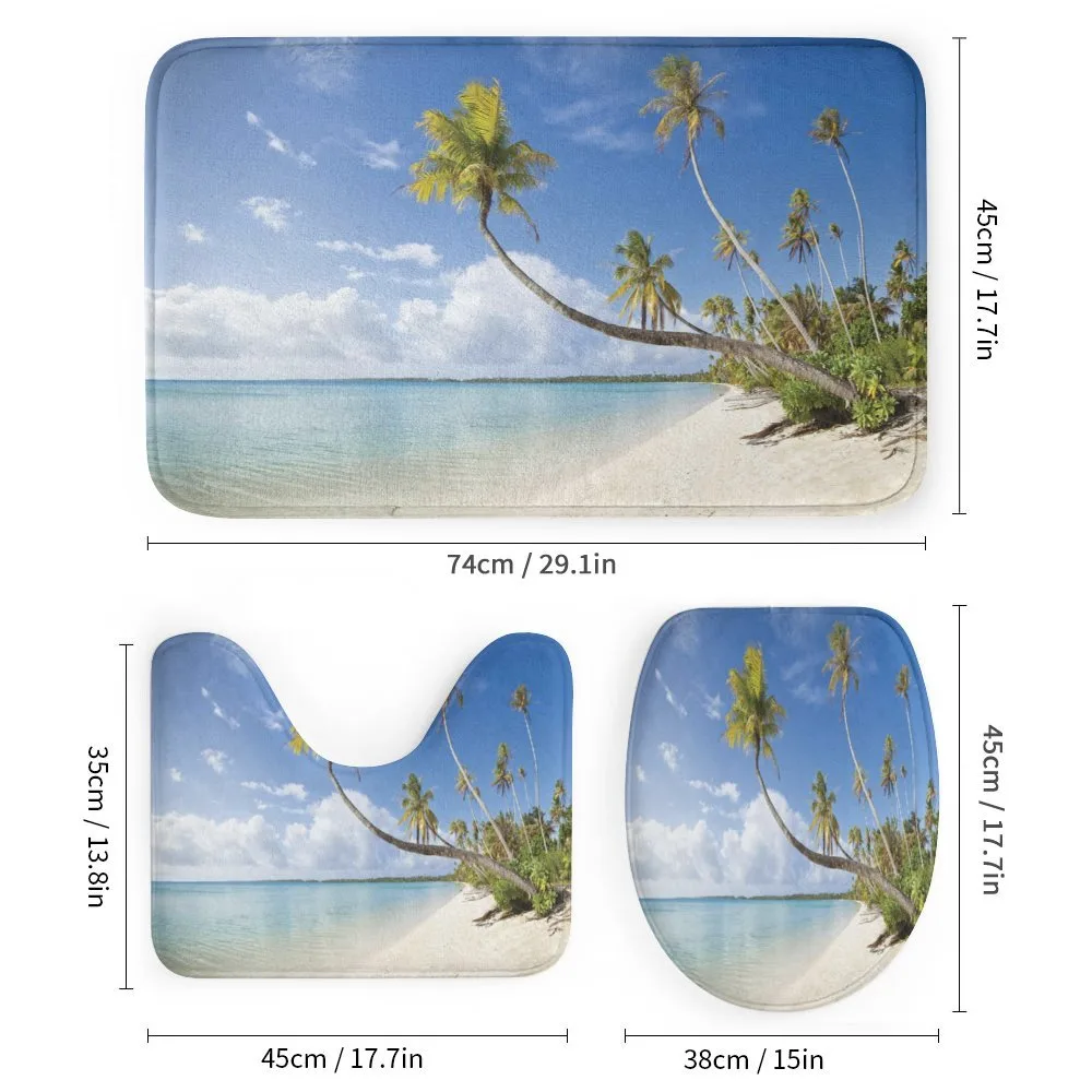 Tropical Beach and Palm Leaves — Detail 1