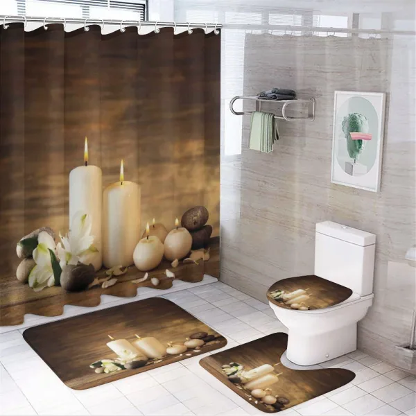 Valetines Day Flowers on a shower curtain