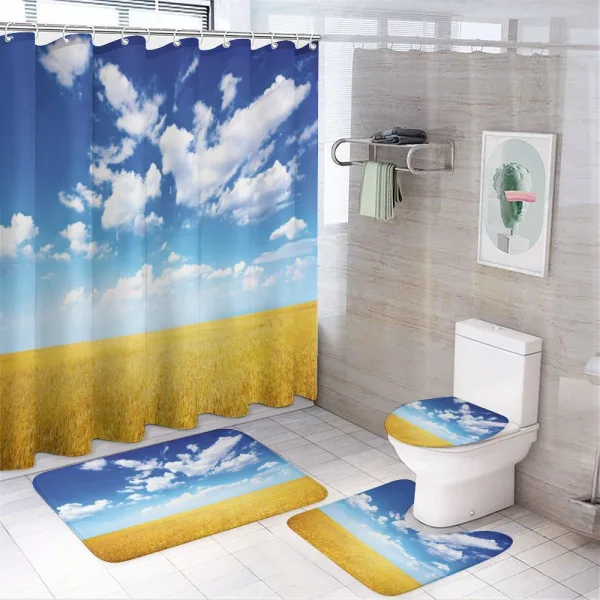 Wheat Field Summer on a shower curtain