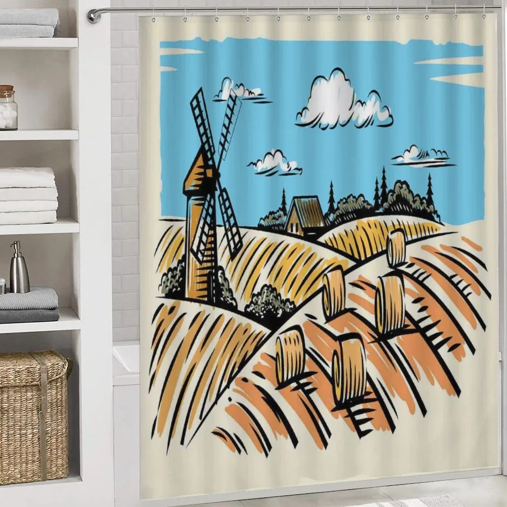 Windmillnd Hay Bales — Detail 4