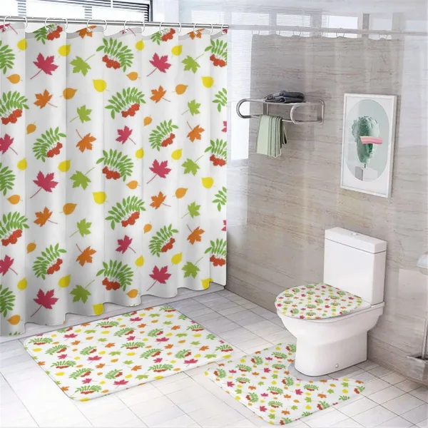 Colorful Simplistic Fall on a shower curtain