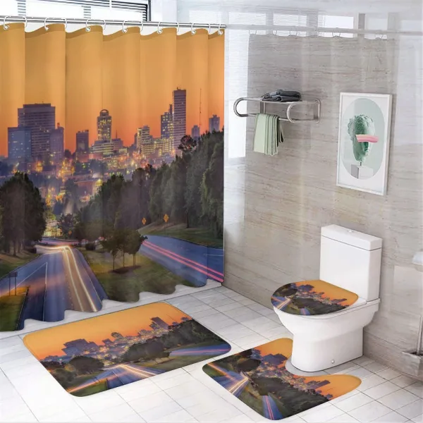 Columbia Skyline on a shower curtain