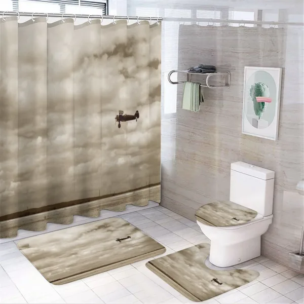 Fighter Plane on a shower curtain
