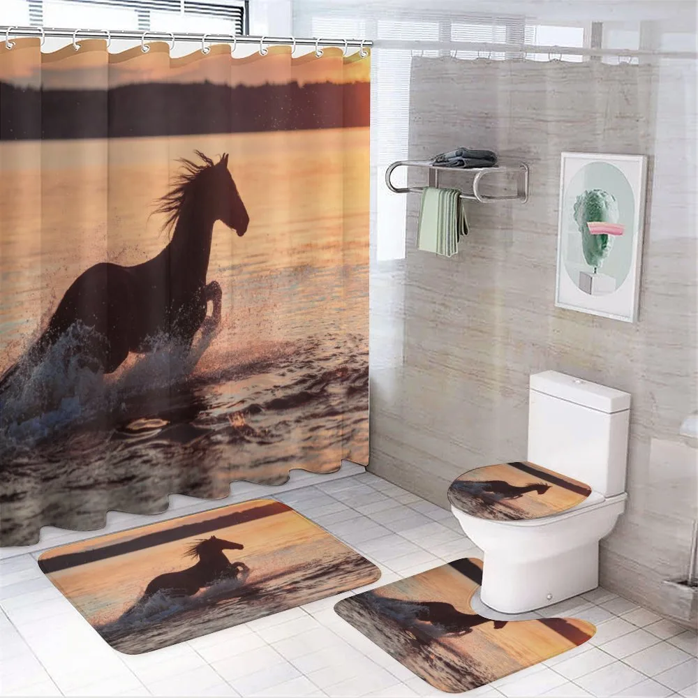 Horse Sea at Sunset — Your design