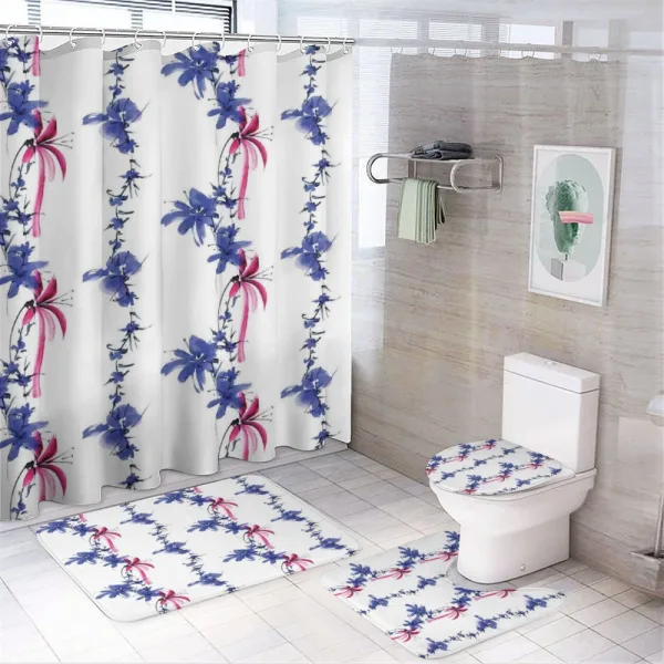 Native Effect on a shower curtain