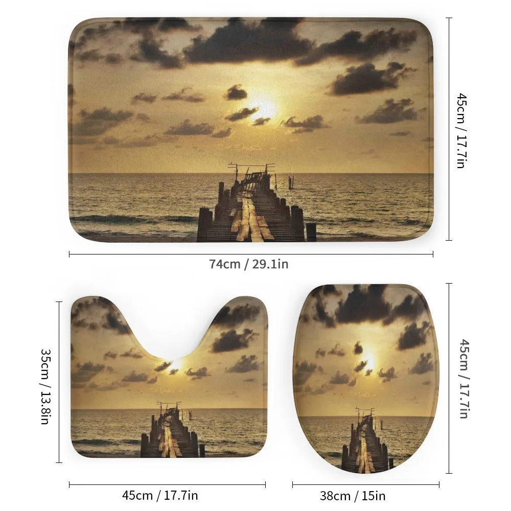 Old Wood Deck Sunset — Detail 1