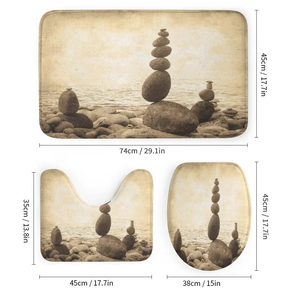 Rocks Calm Sepia Art — Detail 1