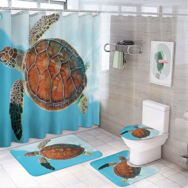 Sea Animal Caribbean on a shower curtain