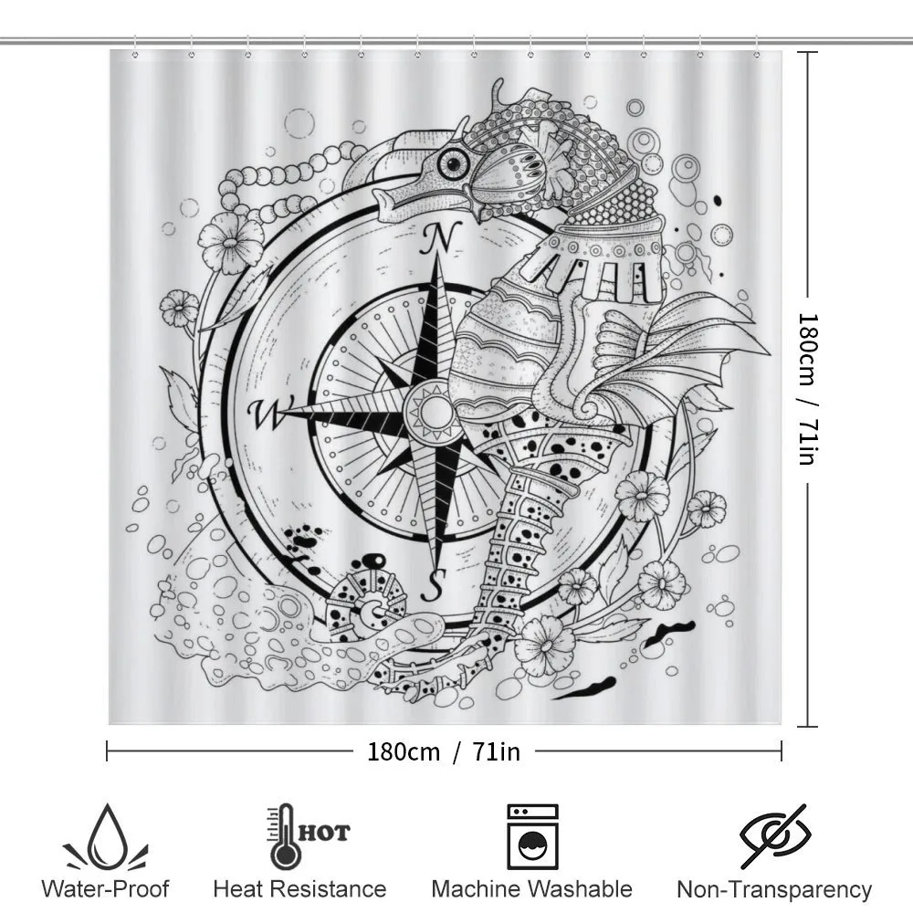 Seahorse Compass — Detail 2