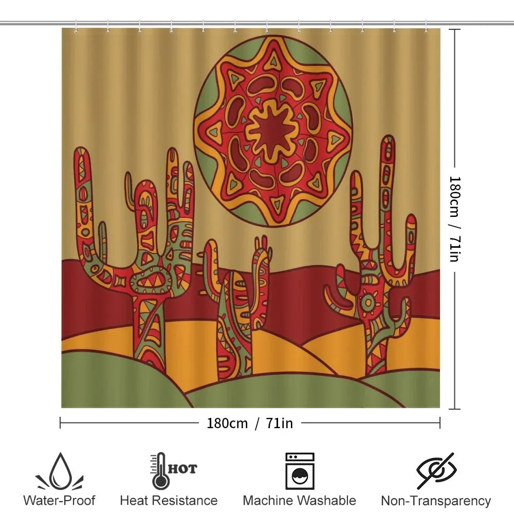 Tribal Design Cactus — Detail 2
