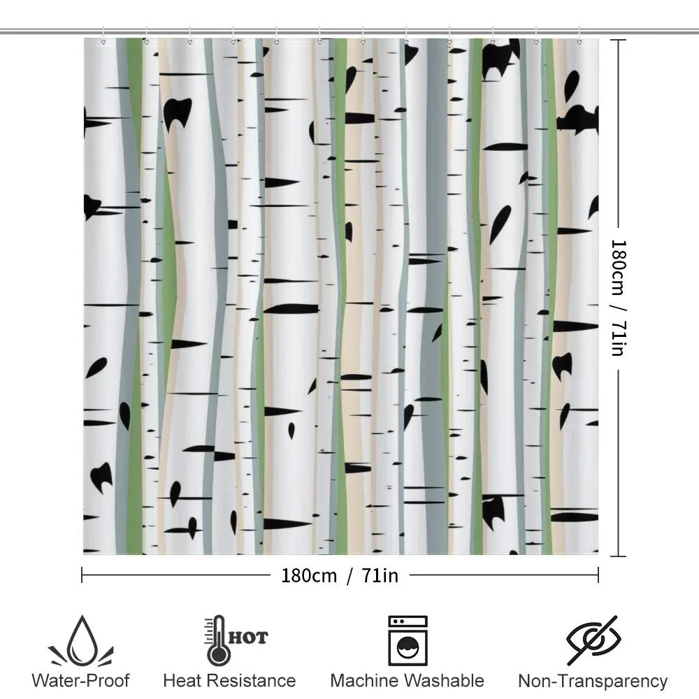 Trunks of Birches Pattern — Detail 2